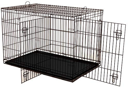 Dogit 2 Door Wire Cage/Home, Black, 106.5 x 70 x 77 cm