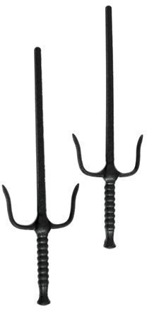 Martial Arts Black Polypropylene Sai Training Daggers - New Model