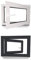 Kellerfenster - Kunststoff - Fenster - innen weiß/außen anthrazit - BxH: 50 x 50 cm - 500 x 500 mm - DIN Rechts - 2 fach Verglasung - 60 mm Profil