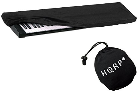 HQRP Elastic Keyboard Dust Cover compatible with Casio CDP-100 CDP-120 CDP-130BK/SR CDP-130BK CDP-130 CDP-220 CDP-220R CDP-230RBK/SR CDP-230RBK CDP-230 CPS-7 Digital Piano Synthesizer