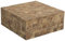 Couchtisch Teakholz Hellbraun quadratisch 80 x 80 cm Gambo