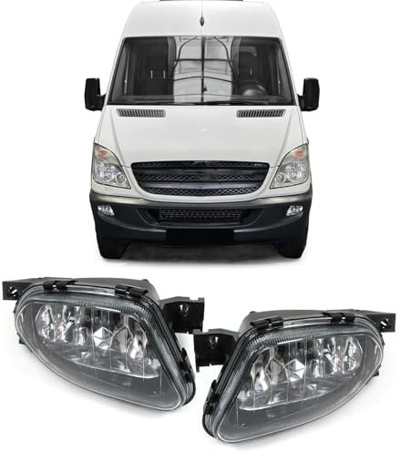 Carparts-Online Klarglas Nebelscheinwerfer für Mercedes E W211 02-06 Sprinter 906 06-13