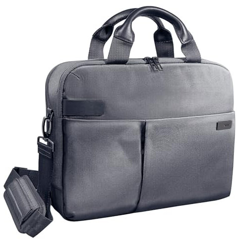 Leitz, Business Laptop-Tasche für 13.3 Zoll Laptop oder Ultrabook, Smart Traveller, Complete, Silber, 60390084