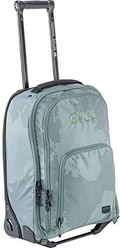 EVOC TERMINAL ROLLER 40l Reisetrolley Reisetasche Trolley fürs Handgepäck (Teleskopgriff, austauschbare Skate-Rollen, extraleicht, stabile EVA-Bodenkonstruktion), Olive