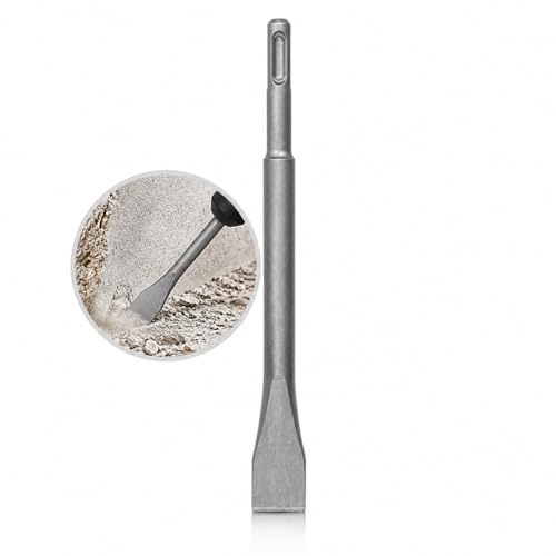 Weischer® - SDS Plus Flachmeißel 400 mm / 25 mm breit | Meißel | Bohrhammer kompatibel | stabiler & bruchfester Meissel für Mauerwerk, Fliesen, Beton & Stein