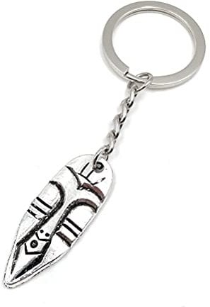 Onwomania - -Maske Afrika Gesicht Schlüsselanhänger - Metall Glücksbringer ideal als Geschenk z.B. für den besten Freund, die beste Freundin, Mama - Für Männer, Frauen & Kinder