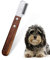 Couteau de coupe pour chien avec manche en bois pour chiens émoussés Teckel à poil dur Teckel Fine Guard Terrier,couteau à dénuder moyen de coupe marron Outil de toilettage pour animaux de compagnie