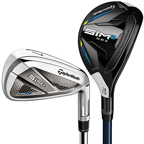 TaylorMade SIM 2 Max Combo Mens Left Hand Steel Regular 5-PW, Rescue 3 and 4