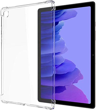 Ultra Klar Hülle Kompatibel mit Samsung Galaxy Tab A7 10.4 Zoll 2020 SM-T500 T505 T507, Dünn Schlank Stoßfest Eckenschutz Flexible Silikon Gel Gummi Rückseit Schutzhülle Cover Skin - Transparentem
