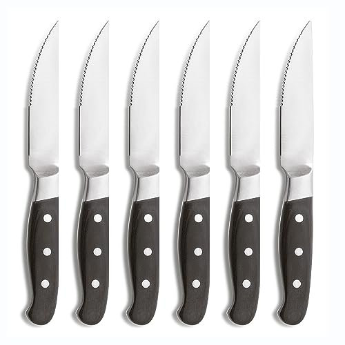 Comas - Cuchillo Chuletero Aconcagua 6 piezas Comas Negro 258 mm.