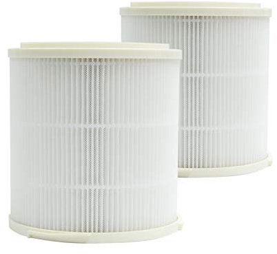 PUREBURG Ersatz-Filter Kompatibel mit LUBY HHA-50 Luftreiniger,2er-Pack H13 HEPA Aktivkohle 2-in-1