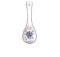 Faye La Violette de Toulouse - Repose Cuillère Céramique Blanche Violettes - 23,5 cm