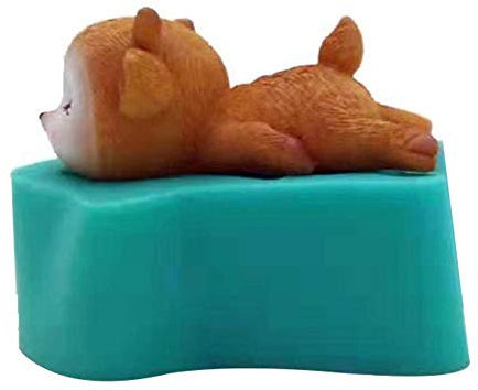3D Hirsch Silikonform für Seife, DIY Tier Backformen, Handgemachte Sika Deer Kerzenformen, Fondant Süßigkeit Schokolade (Farbe Zufällig)