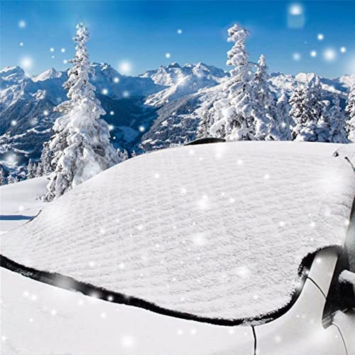 187x95cm Frontscheibenabdeckung Auto Scheibenabdeckung Faltbar Sonnenschutz Winter Windschutzscheiben Abdeckung für Autoscheibenabdeckung gegen Strahlung, Sonne, Staub, Schnee, EIS, Frost (Silber)
