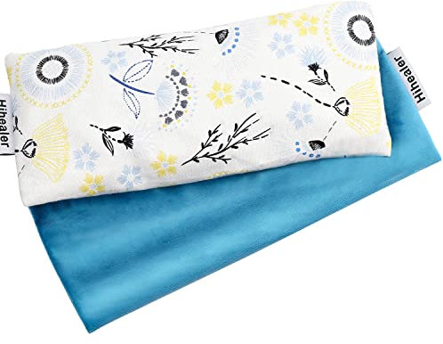 Hihealer Augenmaske mit zusätzlichen Bezug – Lavendel-Aromatherapie Gewichts-Augenmaske für Schlaf, Yoga, Meditation, Selbstpflege – Entspannungsgeschenk Weihnachtsgeschenke für Frauen Mütter