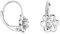 SOFIA MILANI - Damen Ohrringe 925 Silber - mit Zirkonia Steinen - Blumen Ohrhänger - E1618