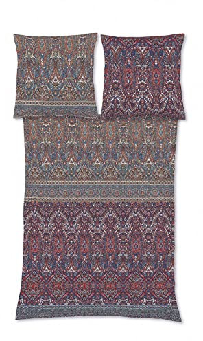 fleuresse Feinbiber Bettwäsche Aspen Deinze Marsala 1 Bettbezug 155 x 220 cm + 1 Kissenbezug 80 x 80 cm