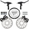 Chooee Freni a Disco Meccanici，Pinza Freno Anteriore/Freno Posteriore per Mountain Bike BMX Bici da Strada Kit