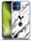 Head Case Designs Officially Licensed Tottenham Hotspur F.C. Black And White Marble Badge Soft Gel Case Compatible With Apple iPhone 12 Mini