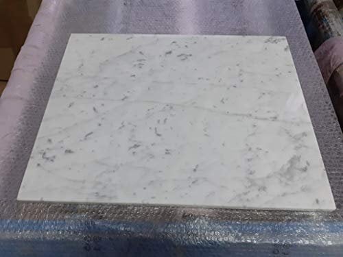 Plateau en marbre blanc de Carrara 40x30,planche à découper, planche à légumes et chocolat