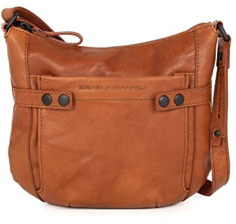 Spikes & Sparrow Leather Cross Body - Louen - Brandy Cognac