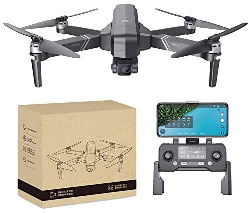 Drone with Camera for Adult 4k 30-min Flight Time Foldable GPS 2-Axis Gimbal Camera Auto Return Home Encircling Flight Follow Me for Adults Beginner (Black 3 BATTERIES)