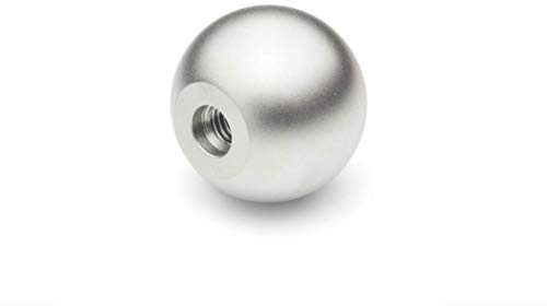 Ganter Normelemente, Kugelknöpfe Edelstahl, DIN 319-NI-32-M8-C, Durchmesser: 32mm, Gewinde: M8