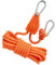 Flaschenzug mit Seilspanner Abspannseil, Seilratsche mit 4m Seil, Umlenkrolle mit Zeltspanner, Abspannseile mit Seilbremse, Gilt für Camping, Sonnensegel, Zelt