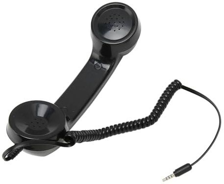 Auricular Telefónico Retro, Receptores de Auricular Retro con Conector de Sonido de 3,5 Mm para Teléfonos Inteligentes Teléfono Móvil con Conector para Auriculares de 3,5 Mm,