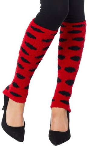 amscan Unisex 9919127 Marienkäfer Beinstulpen Erwachsene Festival Kostüm Zubehör-Einheitsgröße, Multi