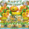 IXOKEV 101 Pieces Lion Birthday Decoration, Lion Decoration Children's Birthday, Lion Birthday Party Tableware Set, Birthday Balloons, Party Decoration with Plates Napkins Tablecloth Banner Balloon