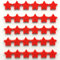 PYJLBX Magnete für Magnettafel, 30 Magnet Kühlschrankmagnete Kühlschrank Magnete Mini Magnete Klein Whiteboard Magnete Magneten Starker Halt Tafelmagnete, für Whiteboard, Pinnwand, Küche (Sterne, Rot)
