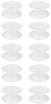 Yctze 10 Pièces Ventouses en Silicone Double Face Ultra Puissantes pour Aquarium - Glissière Stable pour Le Verre, Idéale pour Les Filtres à Poissons et Les Accessoires de Récif