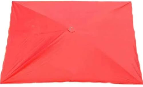 NILZA Toldo De Repuesto para Sombrilla 4 Varillas 6 Varillas Rectangular, Sombrilla De Repuesto 3×2m Toldo De Repuesto, Tela De Recambio para Sombrilla 3×3m (Color : Frontal Umbrella Red, Size : 3x2