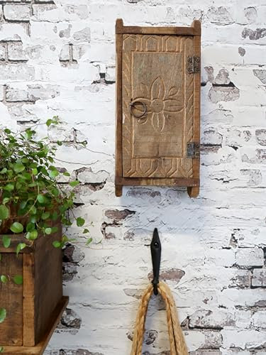 Chic Antique Hängeschrank Grimaud Wandschrank aus Backsteinform, Holz/Metall, 41073600