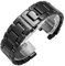 MAMA'S PEARL Schwarz Weiß Konkaves Keramikarmband 20 * 11 18 * 10 16 * 9mm Uhrenarmband Passend For Gucci Fit For GC Passend For G-uess Passend For Pasha Uhrenzubehör (Color : Black, Size : 20-12mm)