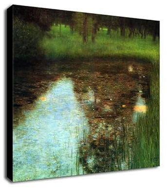 Gustav Klimt 1900 The Swamp by Gustav Klimt 1900, gerahmt, 46 x 46 cm
