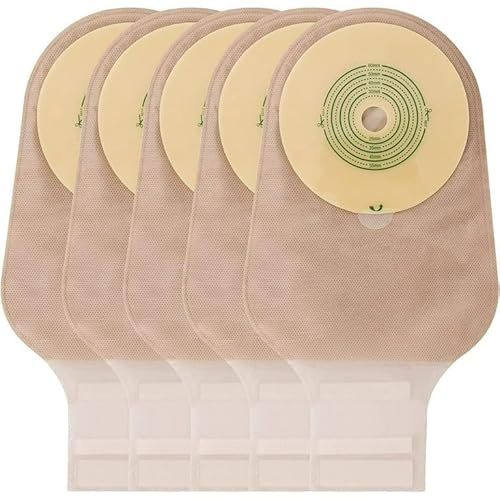 BB Premium 10-Piece One-Piece Drainable Ostomy Bag Set - Customizable Cut-to-Fit Colostomy and Ileostomy Supplies for Comfortable and Secure Stoma Care