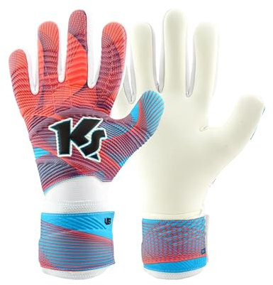 KEEPERsport Kindertorwarthandschuhe Varan8 Zone NC ohne Fingerschutz, Kinder Fußballhandschuhe, 3mm Claw, mit Lasche - Größe: 5