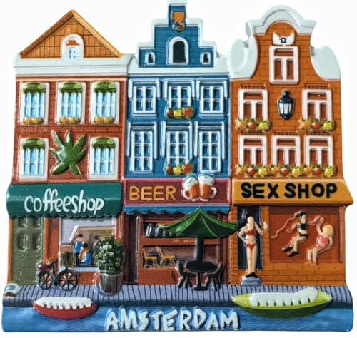 3D Amsterdam Netherlands Fridge Magnet Tourist Souvenir Refrigerator Decoration Magnet Craft