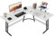 Devoko Escritorio Gaming de Esquina con Soporte para Monitor,150 x 130cm,Escritorio Gamer en Forma de L, para Estudio,Oficina,Gaming,Dormitorio(Blanco)