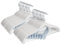 ManGotree Cintres en Velours avec Pinces, Cintres Antidérapants en Feutre pour Pantalons, 42,7 cm Cintres Peu Encombrants pour Chemises, Pantalons, Robes, Jupes, Manteaux (Lot de 32, Blanc)