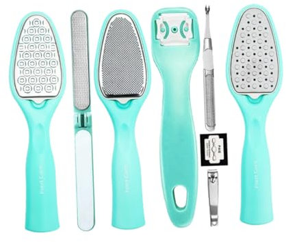 FRCOLOR 8-Teiliges Set Pediküre-Set pediküre werkzeug pedikür set Schwielenentferner Pediküre-Werkzeug Hornhautentfernungsmittel Fußpflegezubehör Frauen Fußfeile