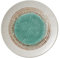 TENGJUN Plato Creativo de cerámica Vintage para Cubiertos, para Carne, Ensalada, Aperitivos, Apto para Horno y microondas, 20 x 20 cm/25 x 25 cm, Verde