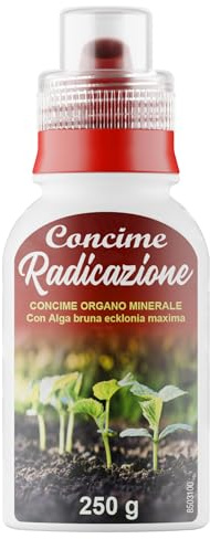 Illica Concime Piante Verdi e Orto 250ml Concime Liquido Naturale Con Alga Bruna, Biostimolante Radici, Giardino e Vaso