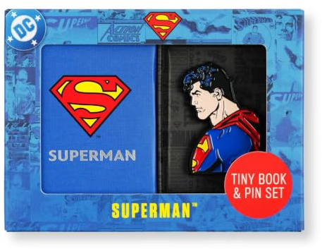 DC Comics: Superman Tiny Book and Pin Set (DC Super Heroes)