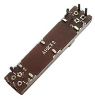 1 stücke 3021G 45mm Gerade Rutsche Push-Potentiometer A10K B0K Dimmer Tisch Mixer Fader 4,5 cm dual potentiometer stereo Griff 15mm(1pcs A10K)