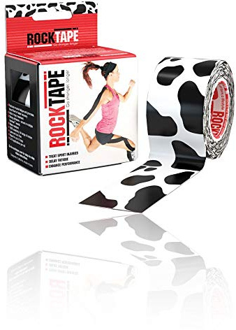 RockTape Unisex Uncut Std Kinesiology Tape (5cm x 5m Roll) - Elastic Therapeutic Sports Tape - Physio Sports Tape for Shoulder, Ankle, Elbow, Wrist, Shin Splints and Knee Support - Cow