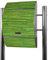 banjado® Standbriefkasten Edelstahl mit Zeitungsfach Motiv Bambus Grün/Briefkasten mit Standfuß/Edelstahl Briefkasten freistehend - A4 Einwurf inkl. 2 Schlüssel