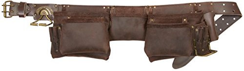 Kuny's 19427 Oil Leather Construction Apron 12 Pocket